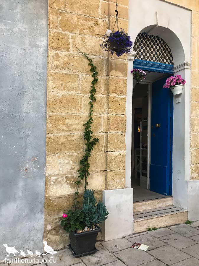 Malta-Mdina-bunte-Tür Haus in Mdina