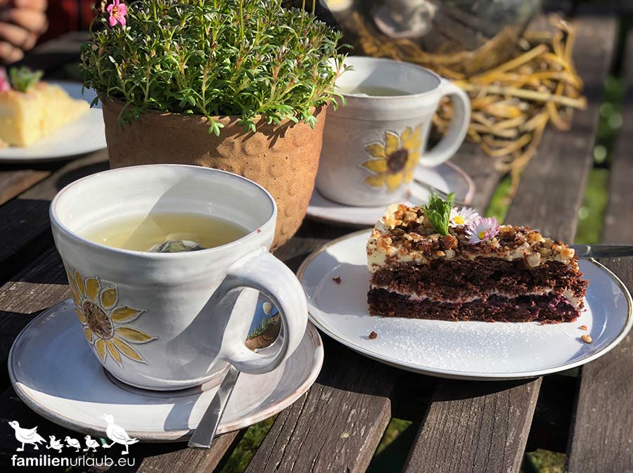 Rügen-Blumencafé-Kuchen Kuchen