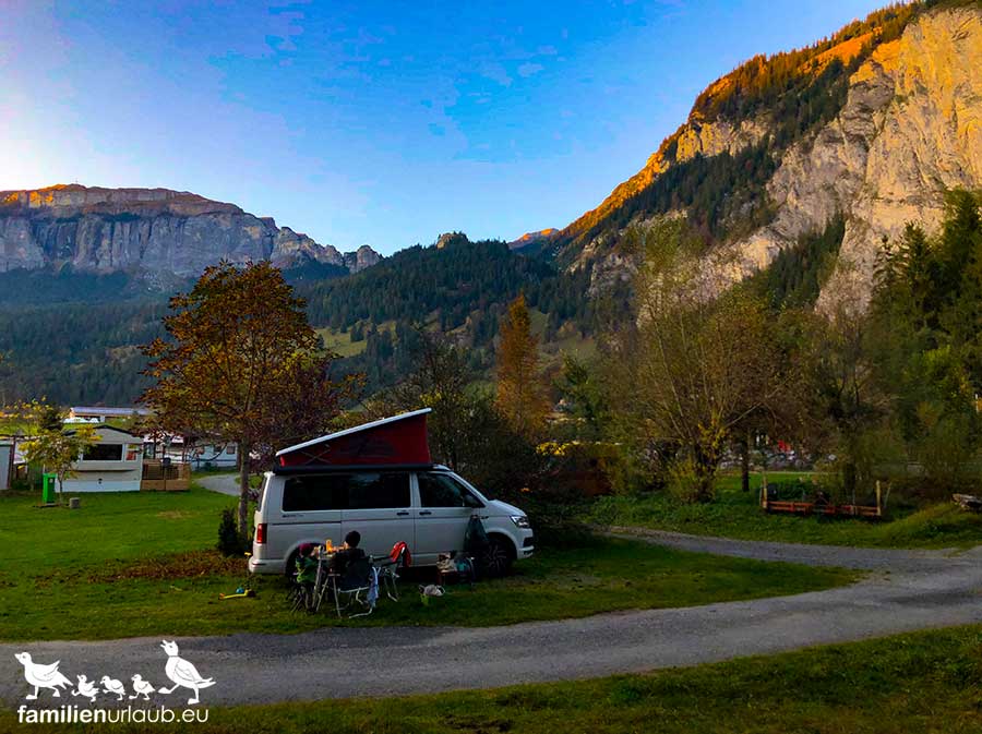 Graubünden-Herbst-Camping-Trin Camping in Graubünden