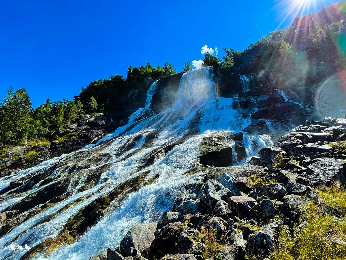 Mauranger_Wasserfall Furebergfossen Wasserfall Rosendal