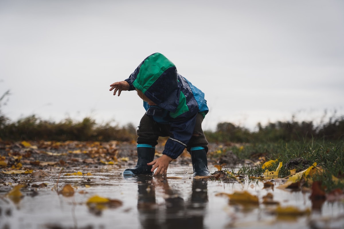 JERFER Kleinkind Regen Wasserdicht Hose Jungs Mädchen Schlamm Schmutzig Beweis Hose Kinder Regenbekleidung