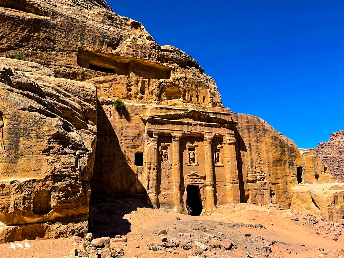 Petra-Römisches-Grab-außen Soldatengrab Petra